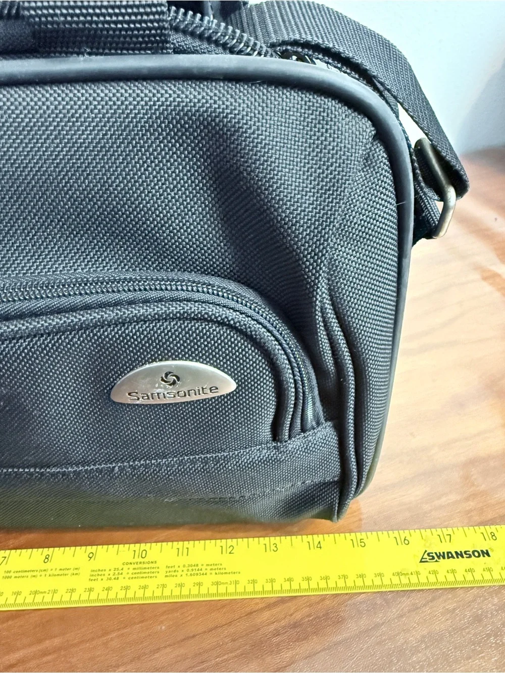 Samsonite Black Travel Overnight Shoulder Bag Carry On Luggage